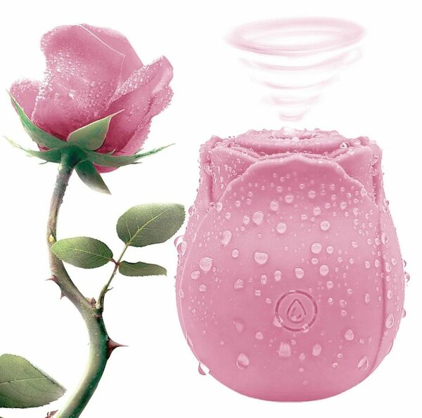 Rose Sucking Vibrator Pink 10 Vibration Modes