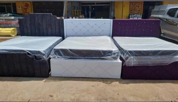 Double bed with mattress