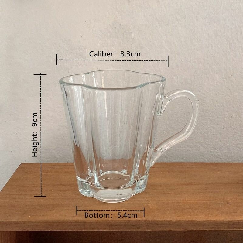 6 Tasses en verre élégante