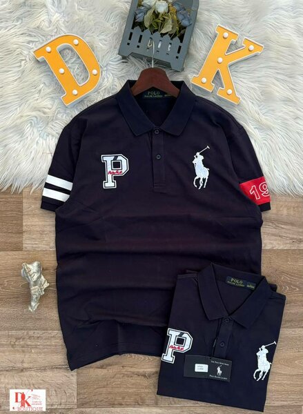 Polo rayé élégant homme