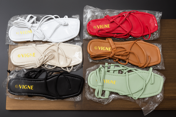 Sandales à lacets élégantes