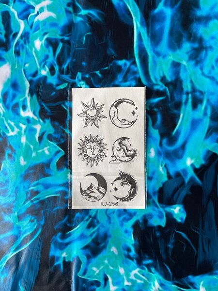 Tatouages Temporaires Soleil et Lune