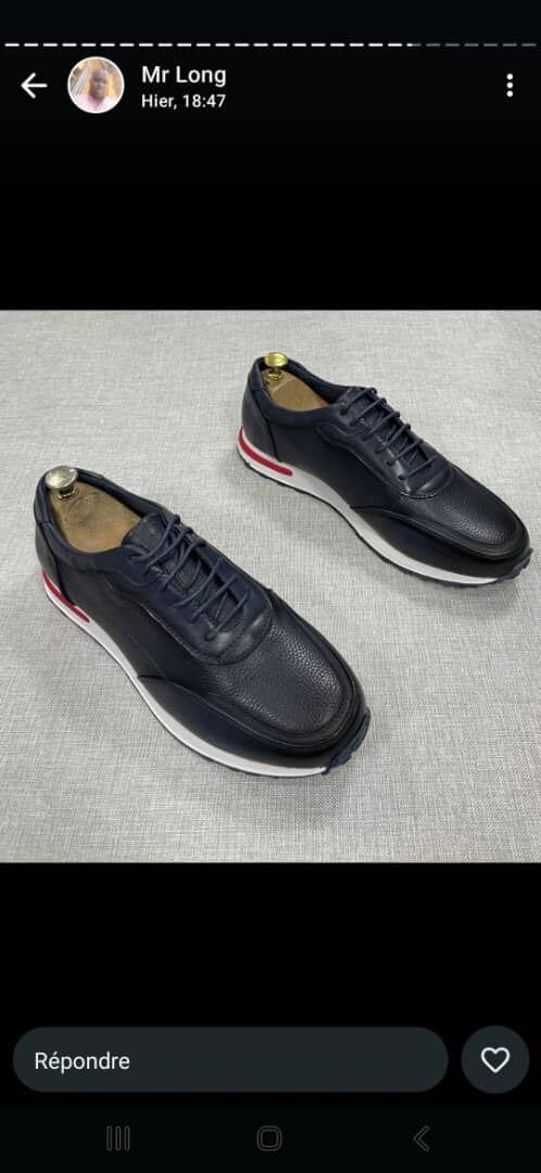 Baskets cuir homme élégantes