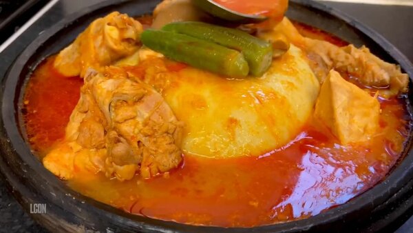 Foutou sauce obergine apki