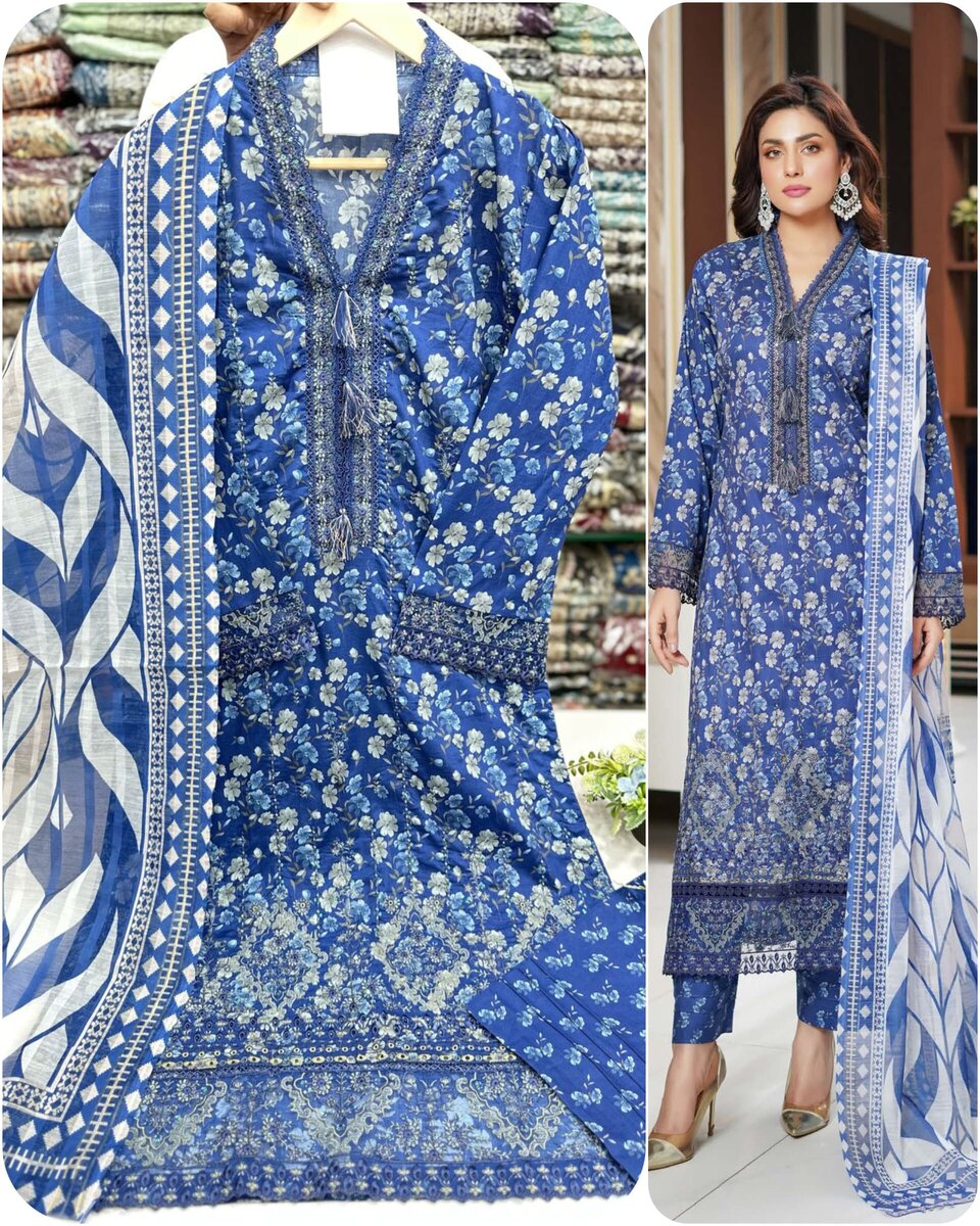 Lawn collection for Eid 7 colours available, dc free