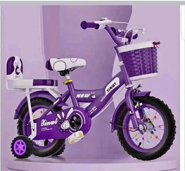 Vélo Enfant Violet avec Panier