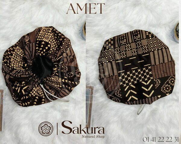 Bonnet en Satin Africain