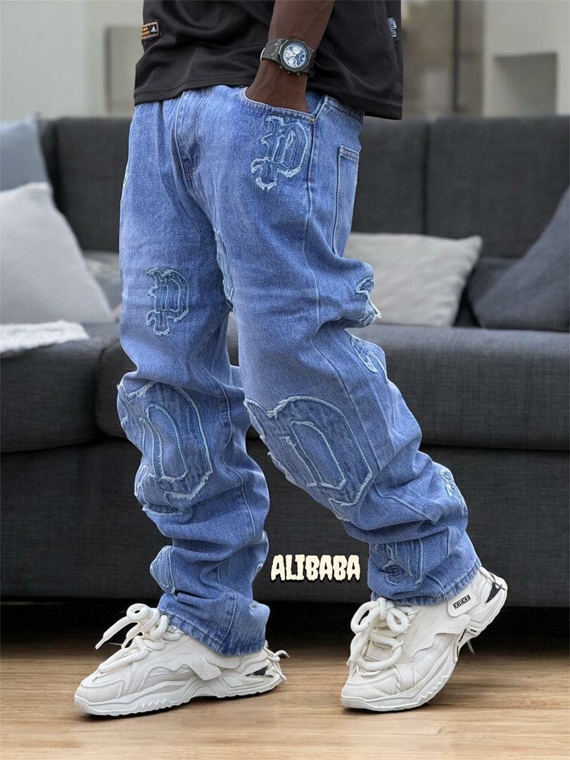 Jeans décontractés rétro homme