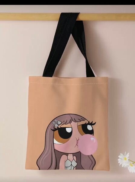 Sac illustré en toile moderne