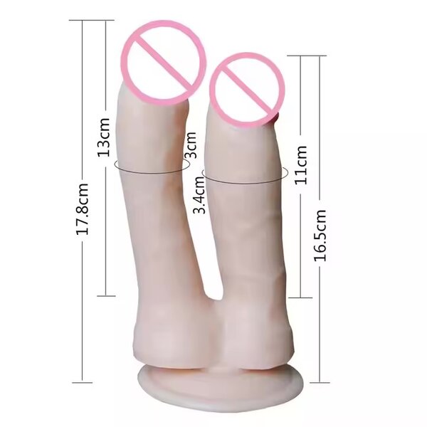 Body Wearable Penis Double-Hea