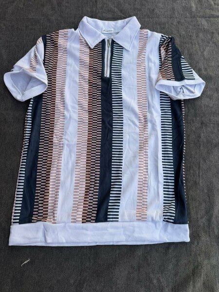 Polo rayé rétro pour homme