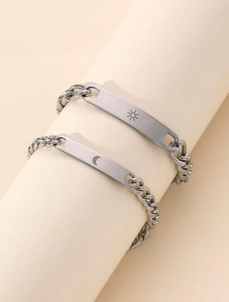 Bracelets Couple Argent Infini