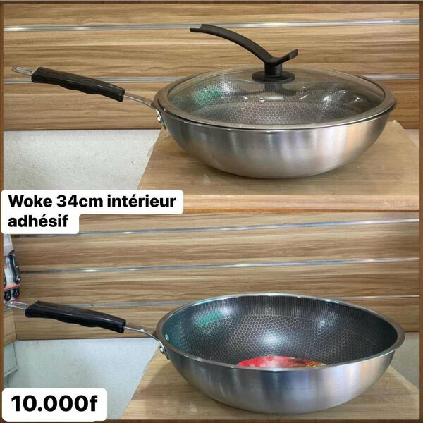 Wok antiadhésif 34cm