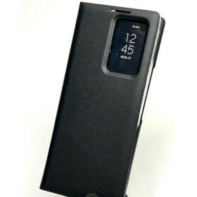 Coque Étui à Rabat avec Fenêtre