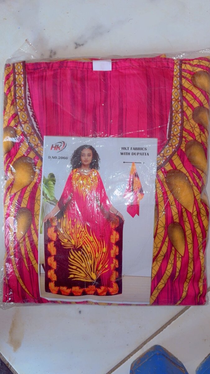 Robe colorée en tissu wax