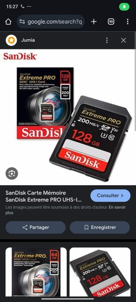 Carte Mémoire SanDisk 128GB