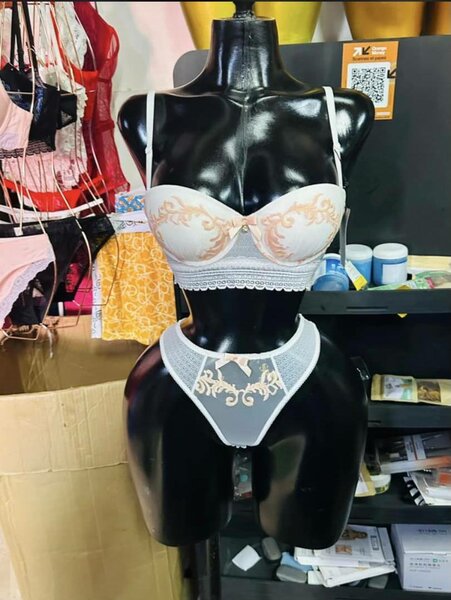 Ensemble de lingerie brodé