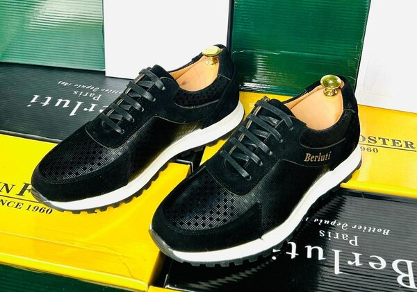 Baskets en cuir pour hommes