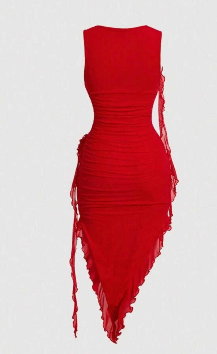 Round neck bodycon dress