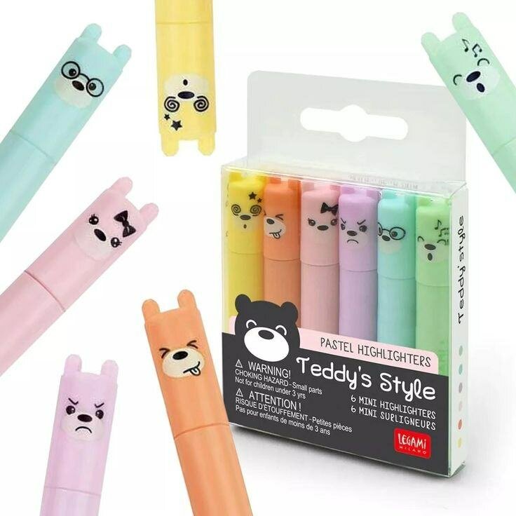 Stylos Surligneurs Pastel Amusants