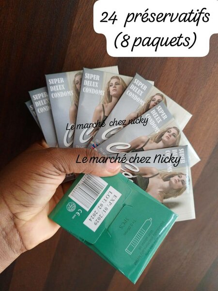 Lot de 24 préservatifs
