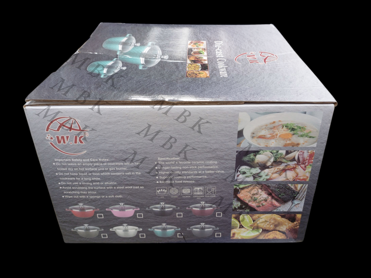 Ensemble de Casseroles Granite 6pcs