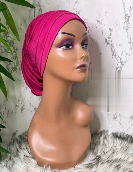 Turban rose élégant