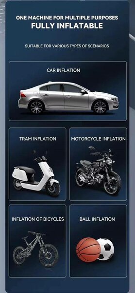 Emergency Car Jump starter with tyre inflator