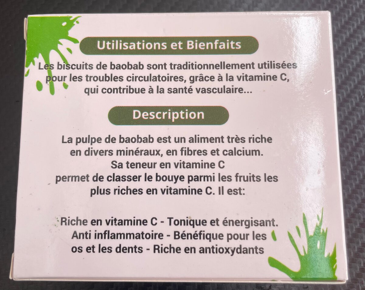 Biscuits bio au baobab