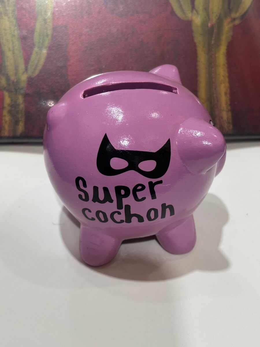 Tirelire Cochon Super Héros