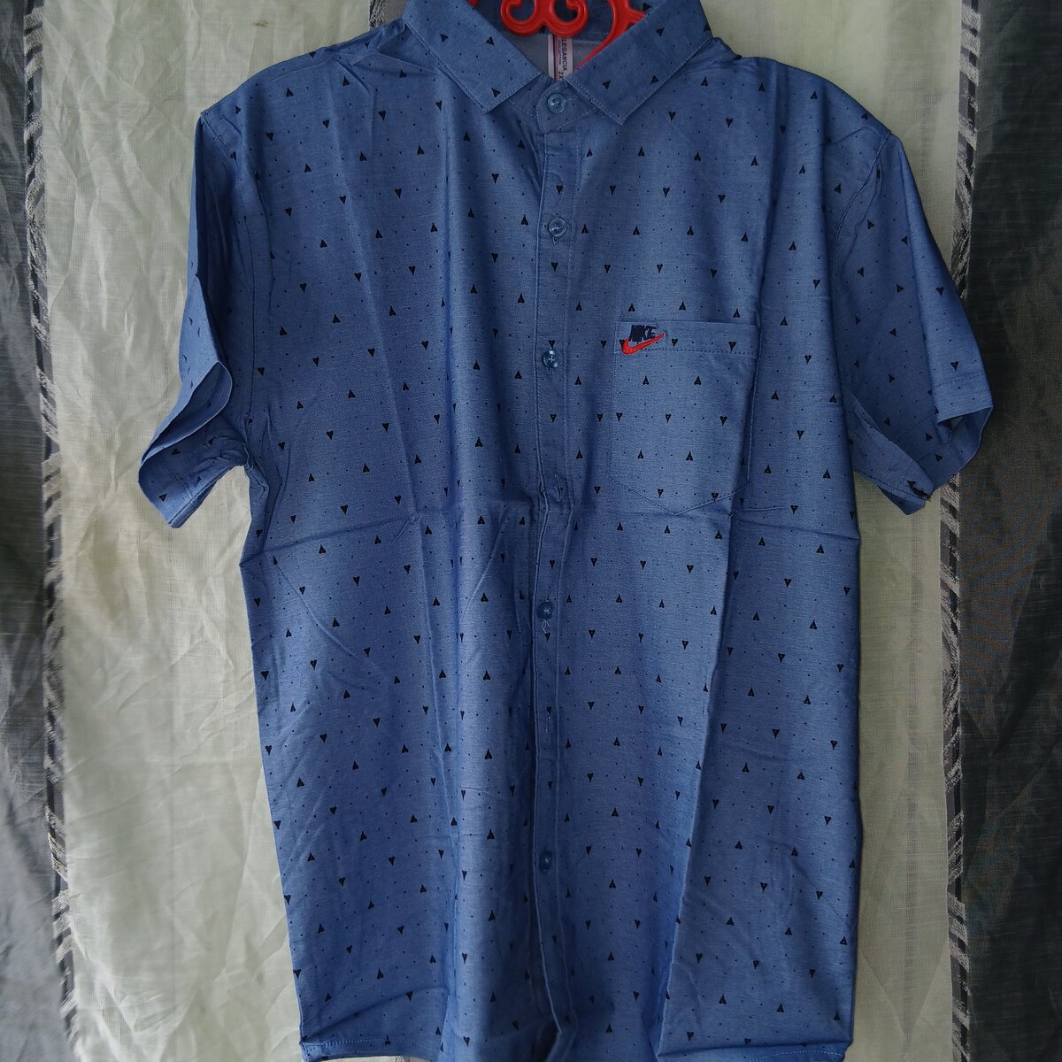 Chemisette à motifs bleue