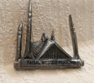 Fridge Magnets Metal . Pakistani Monuments . set of 3..souvenirs .