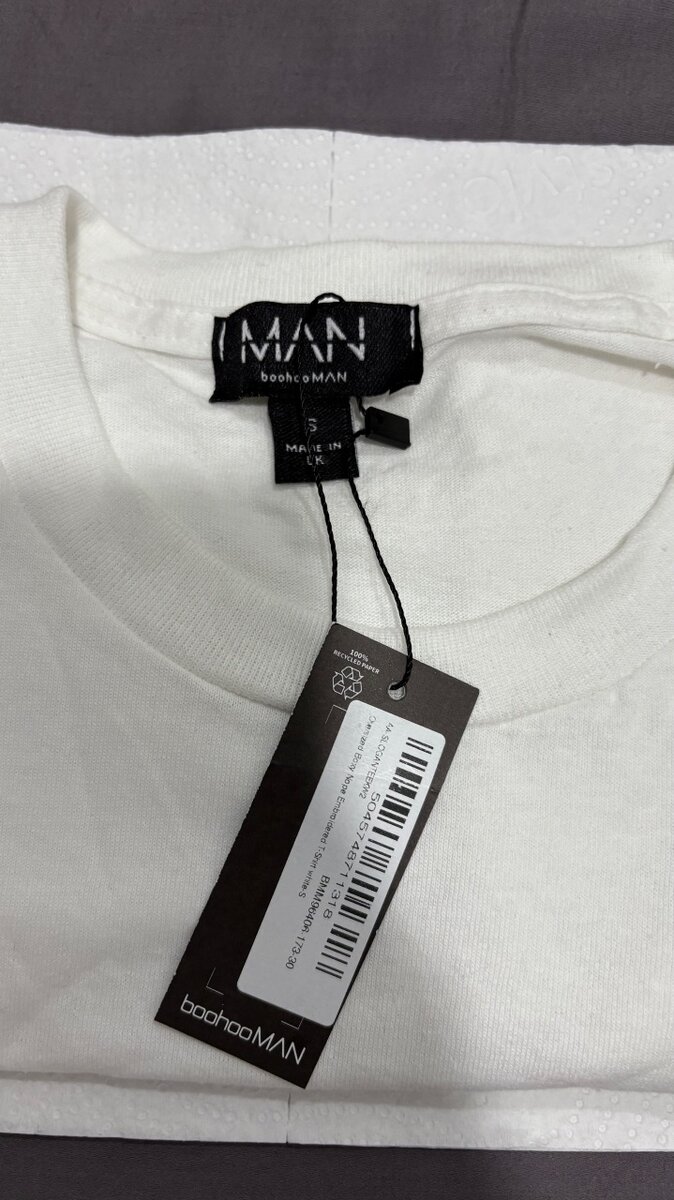 T-shirt blanc "NOPE" BoohooMAN