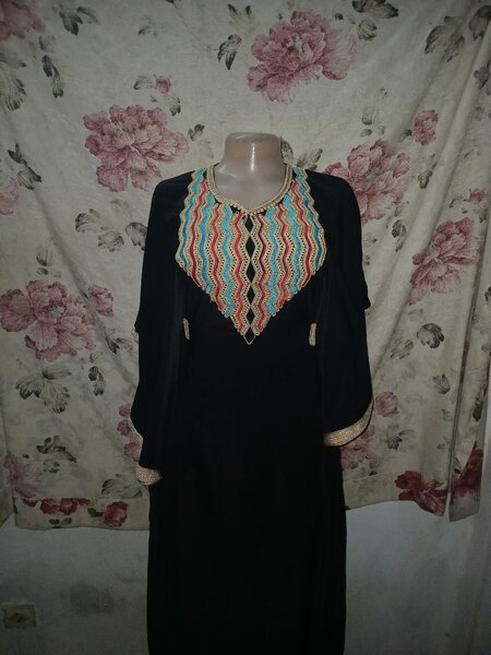 Robe longue à motifs ethniques