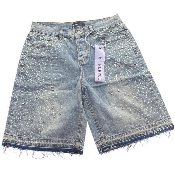 Shorts en jean strassés