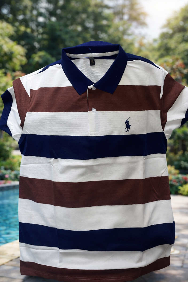 Polo rayé pour homme