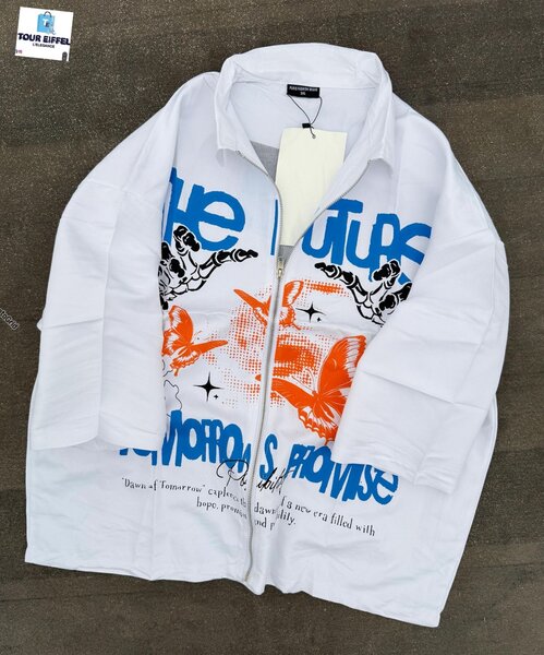 Chemise imprimée futuriste