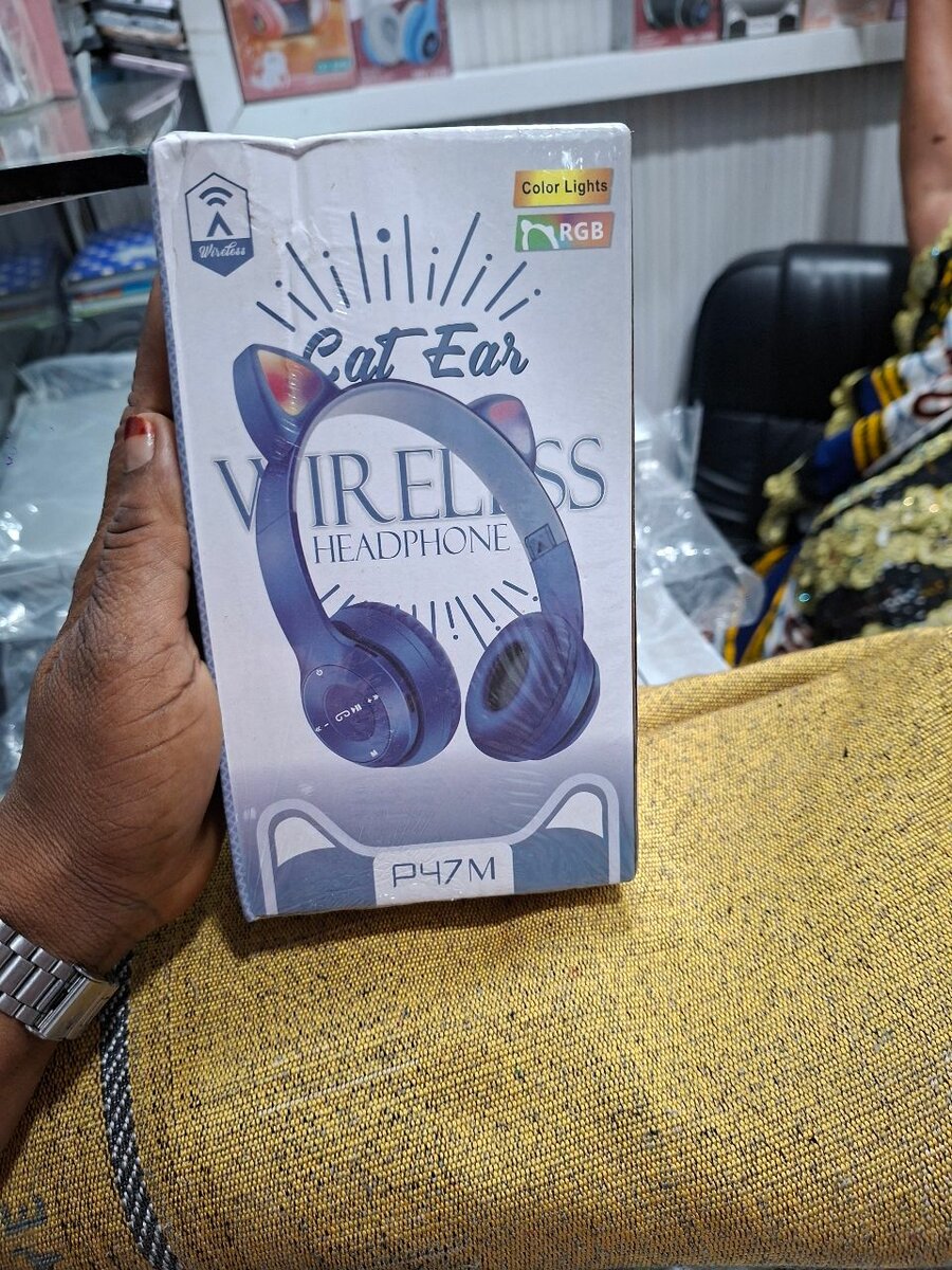 Casque sans fil oreilles de chat