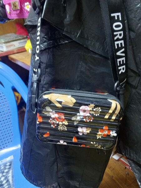 Sac Bandoulière à Motifs Floraux