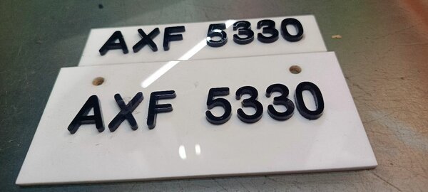 Number plate
