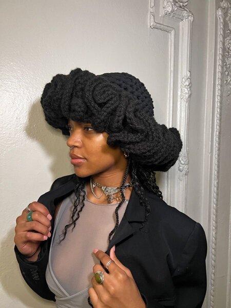 Chapeau en crochet élégant