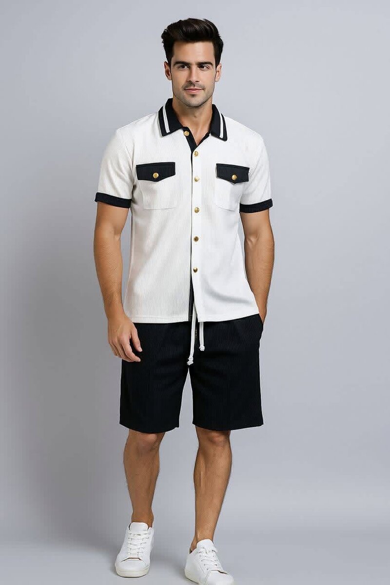 Chemise Décontractée Homme Boutonnée