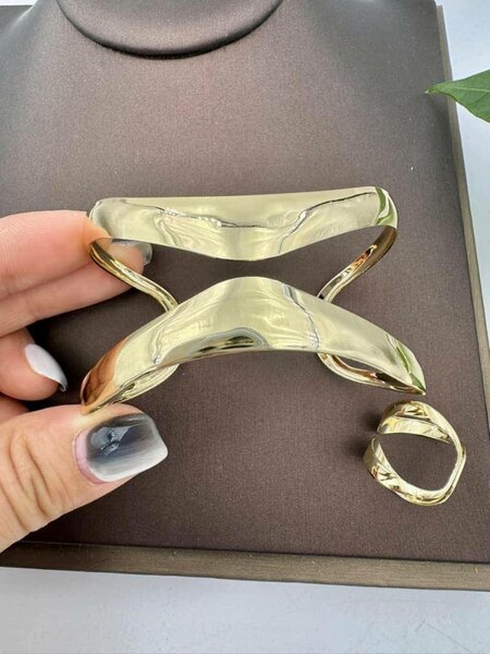 Ensemble gourmette et bague