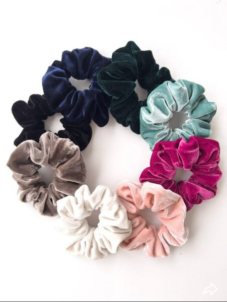 Lot de chouchous en velours