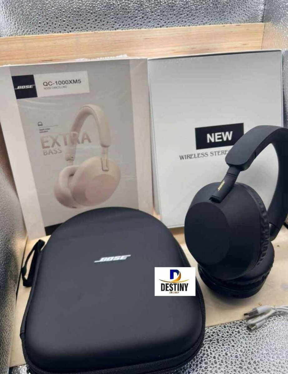 Casque bluetooth Bose muni d'un sac pure bass