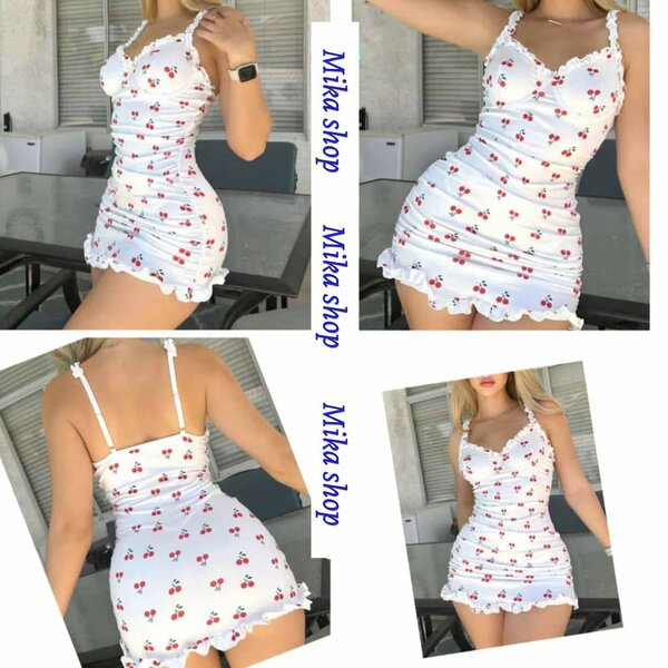 Robe d'été à motifs cerises