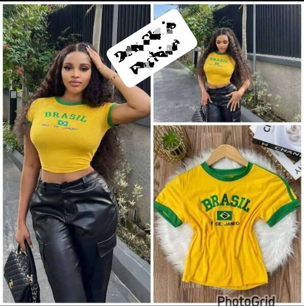 T-shirt jaune Brésilienne
