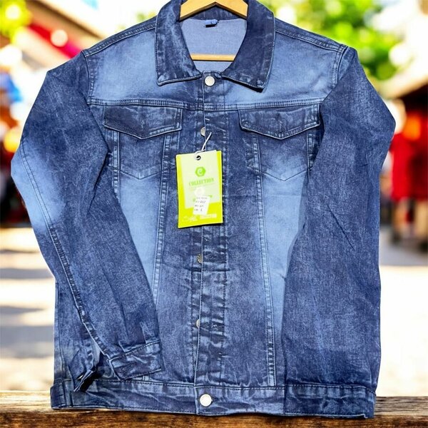 Veste en jean délavé homme