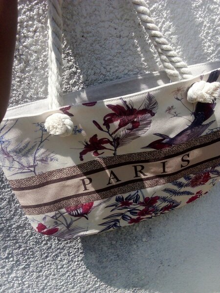 Sac fourre-tout floral Paris