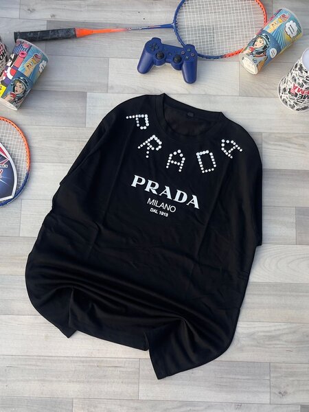 T-shirt Prada Milano Noir